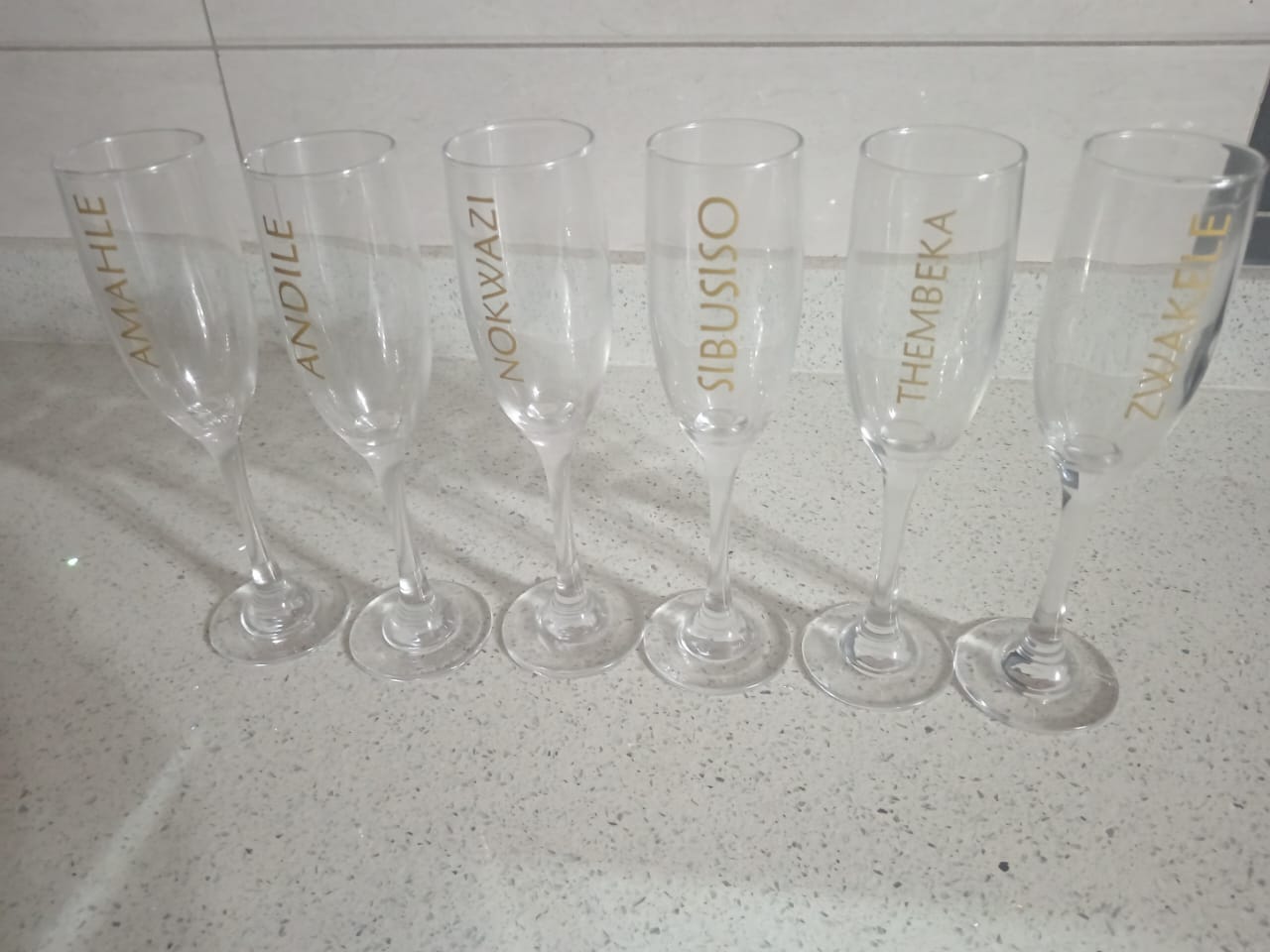 Vinyl Champagne Glass