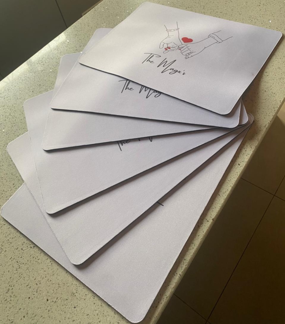 6 Rubber Placemats
