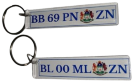 Number Plate Keyholder