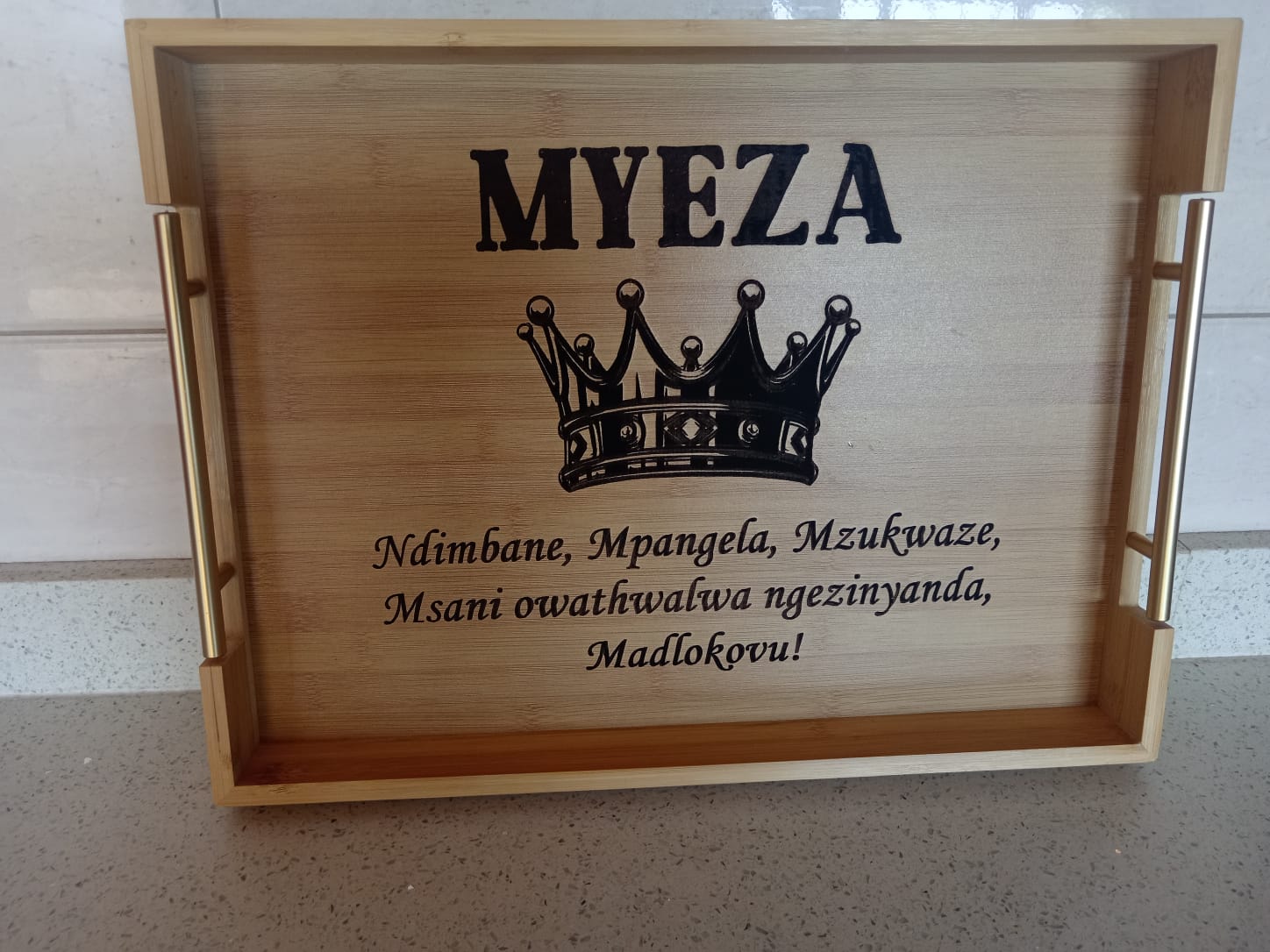 Personalized Engraved Tray