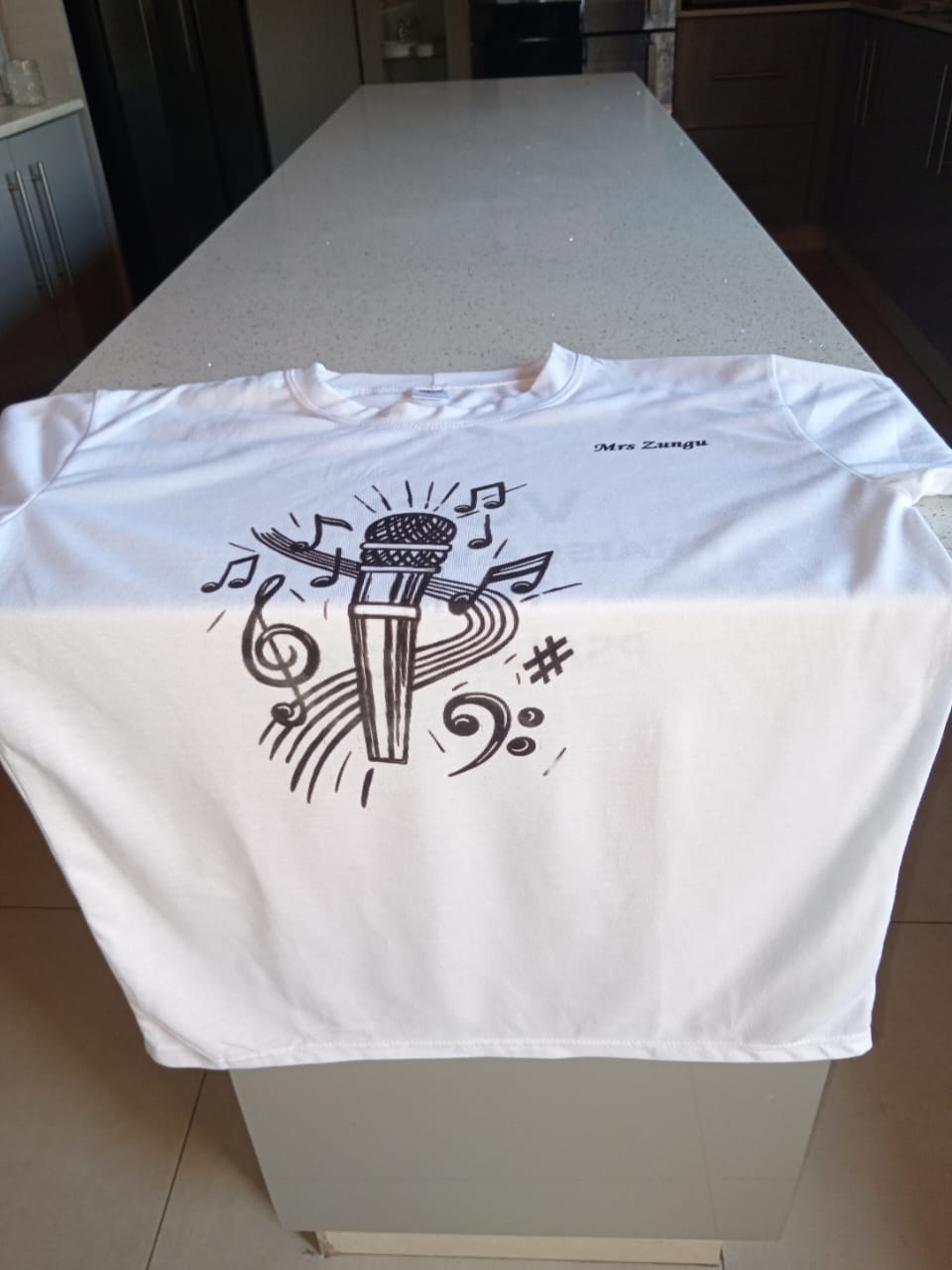 White T-Shirt — Round Neck
